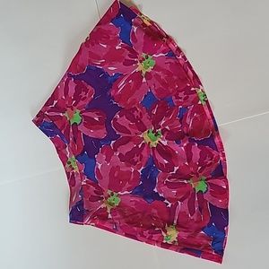 The limited vibrant pink and purple short skirt tropical